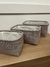 Canasto Jasper Beige Rectangular - 3 tamaños - tienda online