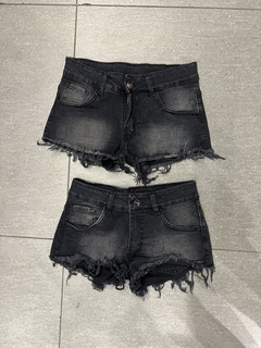 Short jean elastizado tiro bajo