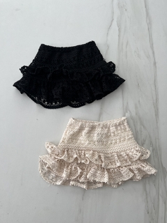 Mini tejida con short abajo