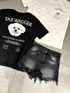 Short Jean negro elastizado - comprar online