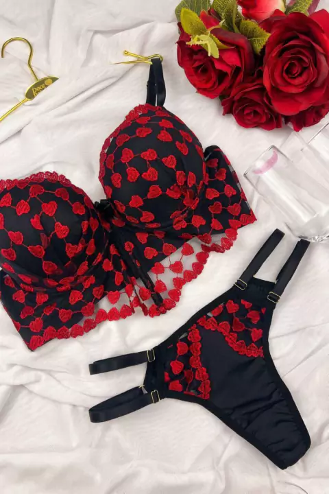 Conjunto Corações em Chamas ❤️ - comprar online