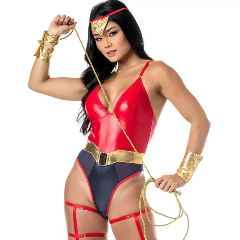 Fantasia Mulher Maravilha Linha Heroínas