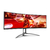 Monitor Gamer Aoc Agon W-Led/Va Hdr400 Curvo Super Ultra Wide Amd Free-Sync Premium Pro/Nvidia G-Sync 32:9 Audio Integrado 144hz Regulagem De Altura 1ms 1080p Hdmi/Dp 49'' - AG493QCX