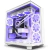 Imagem do Gabinete Gamer Nzxt H9 Flow Branco Vidro Temperado Mid Tower - CM-H91FW-01