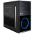 Gabinete Gamer Evolut Shin Preto Fan 120 Led Azul Mini Tower C/Janela - EG-804BL