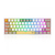 Teclado Gamer Mecânico Redragon Fizz Compacto Amarelo / Branco / Cinza Rgb Mk2 Switch Brown (Br) - K617RGB-YL WT GY (PT-BROWN) - comprar online