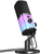 Microfone Dinâmico Gamer Maono Pd100x Rgb Preto Streamer Usb - PD100X-BLK