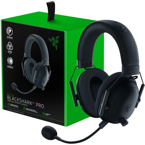【美品】razer BLACKSHARK V2 PRO Headset Gamer Razer Blackshark V2 Pro Wireless Usb Dolby Digital