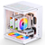 Gabinete Gamer Jonsbo Tk-1 Branco Vidro Temperado Mini Tower - TK-1-WHITE
