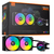 Water Cooler K-Mex Wac6 Preto Rainbow 240mm