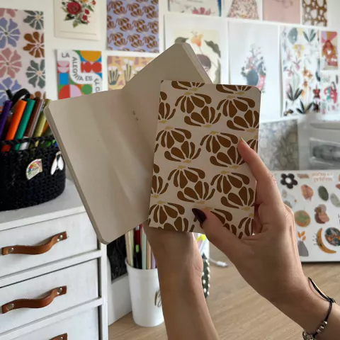 Libreta A6 Marrón Boho