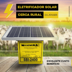 ELETRIFICADOR Cerca Rural SBI-2400 SOLAR (2,4Joules)