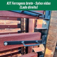 Kit ferragem salva vidas para brete