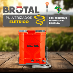 Imagem do PULVERIZADOR ELÉTRICO COM MISTURADOR DE CALDA 20 LITROS - BRUTAL