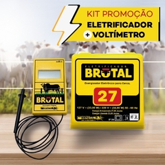 ELETRIFICADOR BRUTAL 27 J + VOLTIMETRO DIGITAL BRUTAL