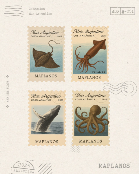 Estampita Coleccion Mar Argentino 001 - comprar online