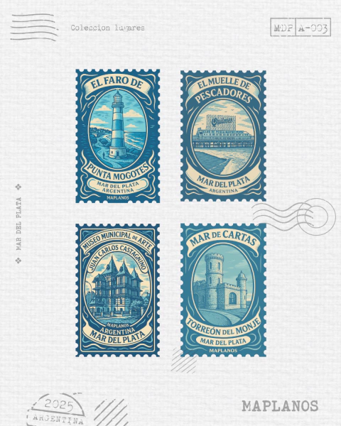 Estampita Coleccion Lugares MDP 003 - comprar online