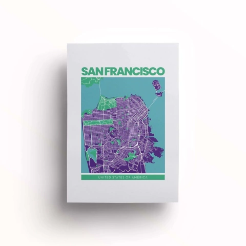 Lámina Postal, San Francisco, USA