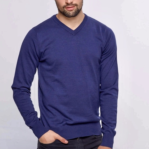 Sweater Cuello V Algodón