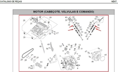 Assento Válvula Dafra Next 250 Citycom e Maxsym Original na internet