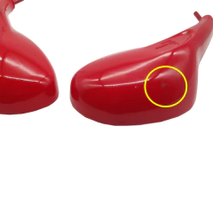 Par Espelho Retrovisor Vermelho Fym Fy 150-t18 C/Detalhe - Sf Motos