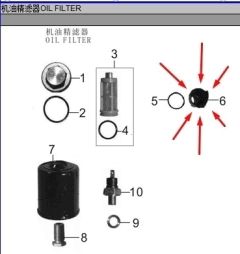 Base Da Tela do Filtro Óleo Kasinski Prima 150 Original - comprar online