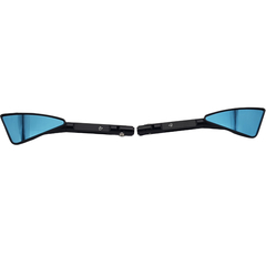 Par Espelho Retrovisor Universal Triangular Preto Motos - Sf Motos