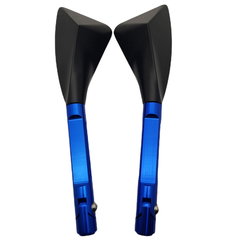 Par Espelho Retrovisor Universal Triangular Azul Motos - comprar online
