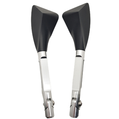 Par Espelho Retrovisor Universal Triangular Prata Motos - comprar online