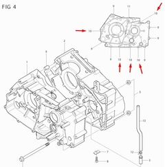 Imagem do Kit Parafuso Bloco Do Motor Kasinski Comet Mirage 250