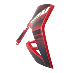Carenagem Lateral Direita Vermelha Detalhe Flash Action 150 - Sf Motos