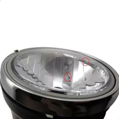 Carcaça Farol Com Detalhe CBX 250 Twister Aro Cromado - comprar online