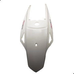 Rabeta Carenagem Branca Adesivo Vermelho Crz 150