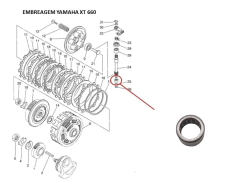 Rolamento Agulha Eixo Acionamento da Embreagem XT 660 na internet