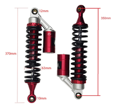 Par Amortecedor Universal Vini Racing Vermelho Até 200cc - comprar online