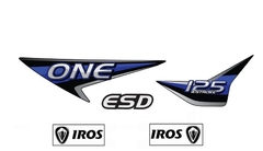 Kit Conjunto Adesivos Originais Incompleto Iros One 125 Esd