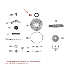 Retentor da Placa Separadora de Óleo Soft 50 e Win 110 - comprar online
