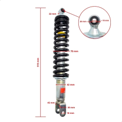 Amortecedor Traseiro Reforçado Quadriciclo ATV Fourtrax 420 - comprar online