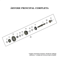 Árvore Eixo Principal Completo Traxx Fly 135 Original - comprar online