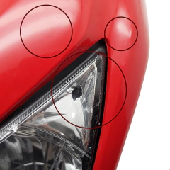 Imagem do Kit Carenagem Farol Vermelho Fighting Riscado Bros 160