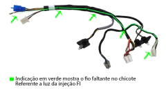 Chicote Painel Kasinski Mirage 250 2011 2013 Detalhe FI - comprar online