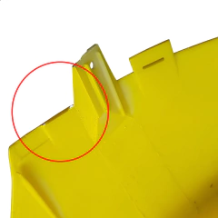 Carenagem Inferior Frontal Amarela Detalhe Iros Matrix 150 na internet