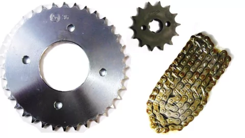 Kit Relação Corrente Coroa Pinhão Iros Moving Roda Raiada