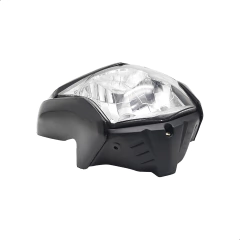 Kit Carenagem Farol Preta Sem Lampada Com Detalhe Bros 160 - Sf Motos