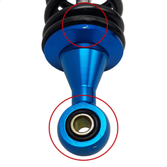 Par Amortecedor Universal Com Detalhe Racing Azul Até 200cc - loja online