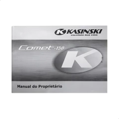 Manual Do Proprietário Kasinski Comet 150 Original - comprar online