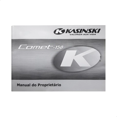 Manual Do Proprietário Kasinski Comet 150 Original - comprar online