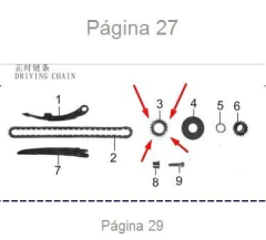 Engrenagem Da Partida Do Comando Kasinski Prima 150 Original - Sf Motos