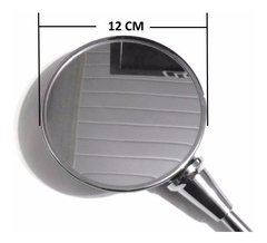 Par Espelho Retrovisor Cromado Custom Lente Convexa - Sf Motos