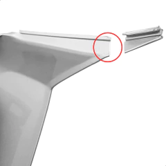 Carenagem Lateral Direita Prata Quebrada Iros Moving 125 - comprar online